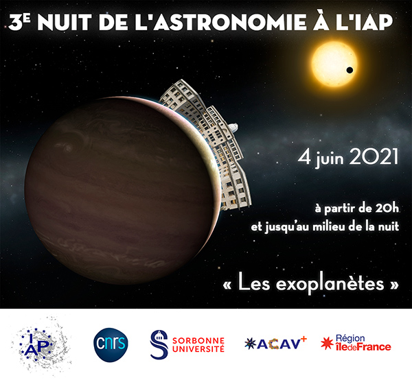Affiche de la 3e Nuit de l'astronomie de l'IAP