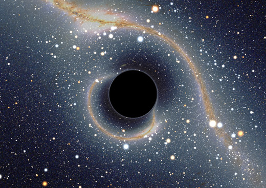 la dformation des images par un trou noir