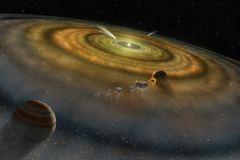 Artist's conception of the β Pictoris disk
